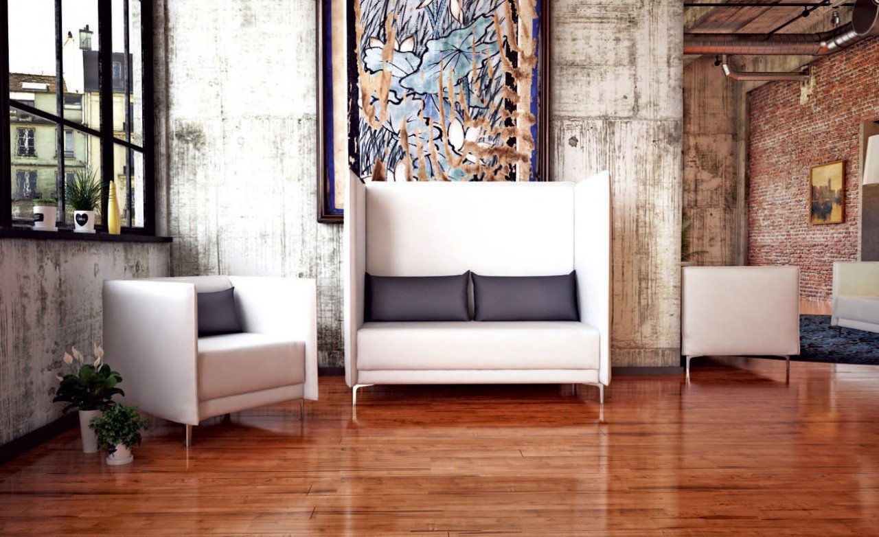 Офисный диван без подлокотников Графит - вид 2