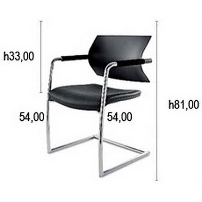 Стул офисный на полозьях Aire JR - вид 4